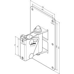 24481 Boxenwandhalter - weiß