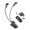 Notenpultleuchte Double4 LED FlexLight 12245, mit Batterien und Netzteil