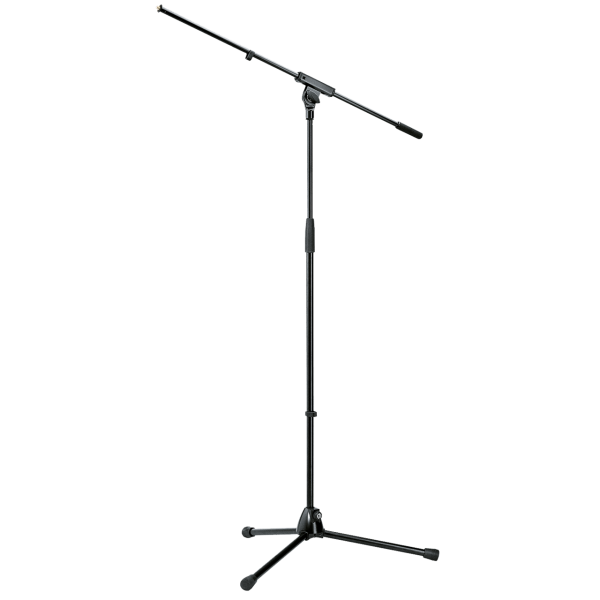 Mikrofonstativ 210/6 Schwarz mit Schwenkarm