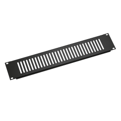 19" Frontplatte 28451, 1 HE, schwarz, mit...