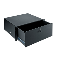 19" Rack-Schublade 491/2, schwarz, 4 HE, 8,7 kg