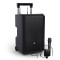 ANNY® 10 HBH 2 B8 - 10" Mobiler Bluetooth® PA-Lautsprecher mit Akku, Mixer, 1x Funkmikrofon und 1x Headset-Mikrofon (inkl. Taschensender)