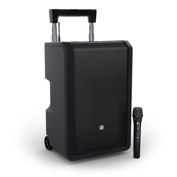 ANNY® 10 HHD B8 - 10" Portable battery-powered Bluetooth® PA System with mixer and 1x wireless handheld microphone