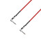 4 STAR IRR 0090 SET - Pedalboard Patch Cable | Set of 5 Adam Hall® angled Jack TS | 0.9 m