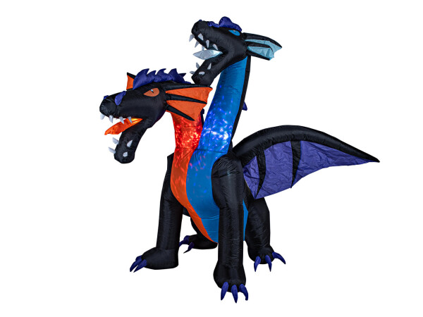 Halloween Aufblasbare Figur Drache, animiert, 208cm
