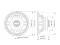 CSF122.50K 10" Coaxial Ferrite Magnet, Steel Basket Driver