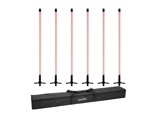 Set 6x LED Neon Stick 134cm RGB + Soft Bag