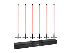 Set 6x LED Neon Stick 134cm RGB + Soft Bag