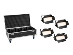 Set 4x LED PLL-576 CW/WW Panel + Case mit Rollen