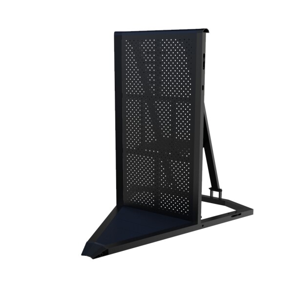 Crash Barrier - Corner 45° Negative - Black