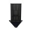 Crash Barrier - Corner 45° Negative - Black