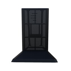 Crash Barrier - Corner 22.5° positive BLACK