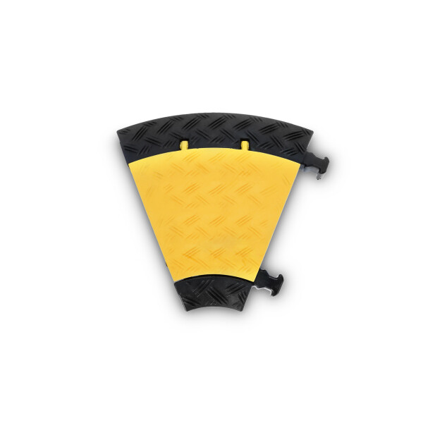 MINI C MK2 | RIGHT - Protezione cavo 3 canali | curva a 45° a destra | carico medio | altezza 5cm