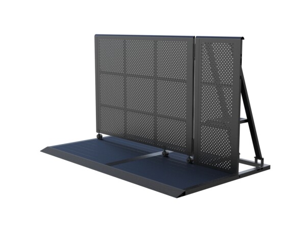 Crash Barrier - Tall door with left opening - Black