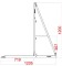 Crash Barrier - Tall door with left opening - Black