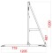 Crash Barrier - Tall door with right opening - Black