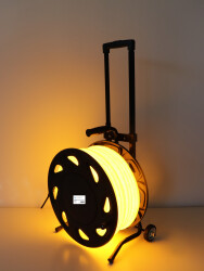 NEON FLEX 360° portable reel 50m 230V YELLOW