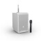 ANNY® 8 HHD B8 W - Altoparlante PA Bluetooth® portatile a batteria con mixer e un microfono a mano wireless, colore Pure White
