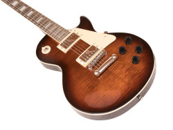 LP-700 E-Guitar, flamed brown