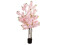 Cherry tree with 5 trunks, artificial plant, rose, 160cm