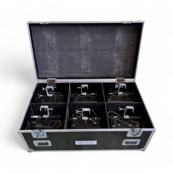 Occasion 6er Set Asymetrischer Fluter Lampo 1000W inkl. Case #2