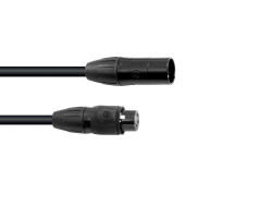DMX cable SEC-1 IP65 3pin 20m bk