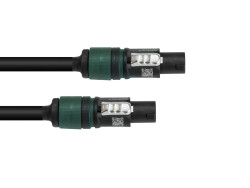 Speaker cable Speakon 4x2.5 0.5m bk