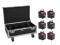 Set 6x AKKU UP-4 QCL Spot QuickDMX MK2 + Flightcase with wheels and charging function