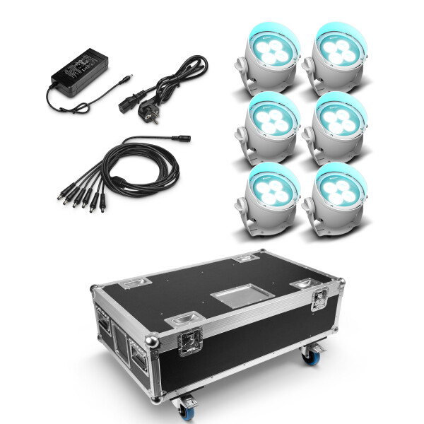 DROP® B4 TOURING SET - 6 x CLDROPB4 im Lade-Flightcase mit Netzteil
