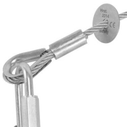 Safety | WLL 16kg | silber - 100 cm di lunghezza | 4 mm...