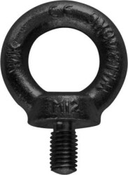 Eyebolt M8 | black | WLL 140kg - DIN 580 | zincato nero