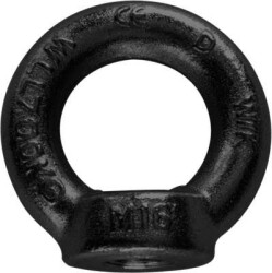 Eyenut M8 | black | WLL 140kg - DIN 582 | zincato nero