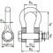 Shackle 5/8" | WLL 3,25t | Nut & Cotter - hot-dip galvanised | 6-fold safety