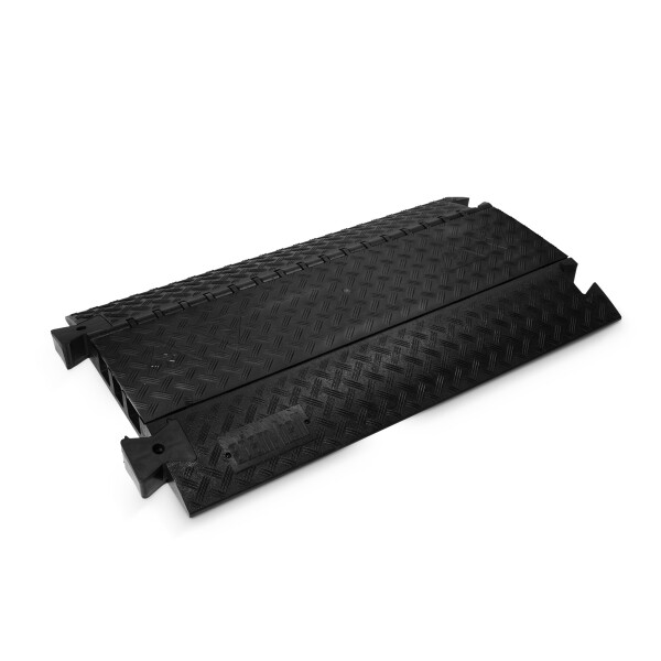 3 BLK - Kabelbrücke 3 Kanäle | schwarz | schwere Ausführung | Höhe 7,5cm