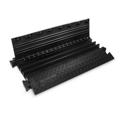 3 BLK - Cable protector 3 channels | black | heavy duty |...