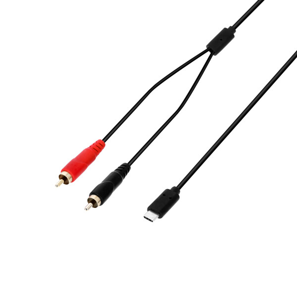 3 STAR Y CC USB-C 0300 - USB-C Y-Kabel | 2 x Cinch Male x USB-C | 3 m
