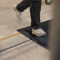 Fine-Ribbed Mat 1m x 2m - Tappetino in gomma rigata | nero | spessore 3 mm