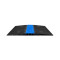 3 2D BLU HALF MID SECTION - sistema modulare 3 canali | blu | mezza sezione centrale | passaggio accessibile alle sedie a rotelle | altezza 7,5 cm