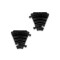 MINI C MK2 | RIGHT | BLACK - Protezione cavo 3 canali | nero | curva a 45° a destra | carico medio | altezza 5cm