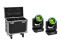 Set 2x LED TMH-B120 Hypno Moving-Head Beam + Flightcase mit Rollen