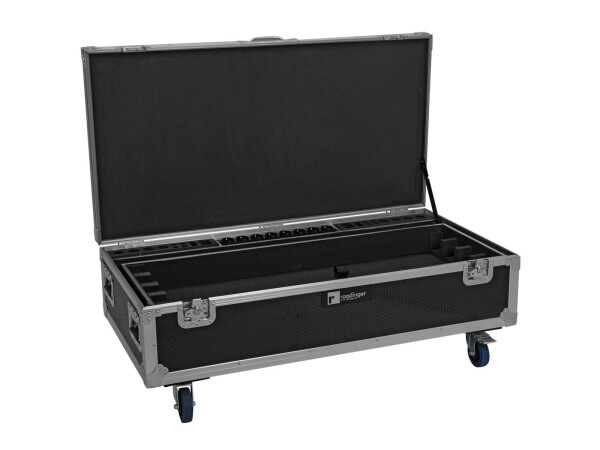 Flightcase 8x AKKU IP Pixel Tube 360° PRO CRMX with charging function and wheels