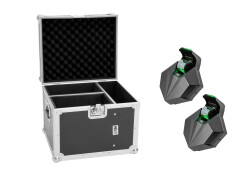 Set 2x LED CAT-80 Beam Effect + Flightcase