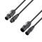 4 STAR H TCON D 1000 - Câble hybride | Secteur et DMX | XLR 3 broches x X Series IP65 | 10 m
