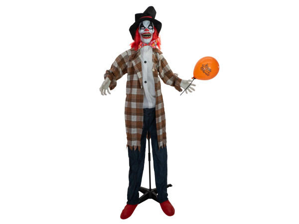Halloween Figure Clown Hatty, animated, 185cm