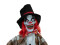 Halloween Figure Clown Hatty, animated, 185cm