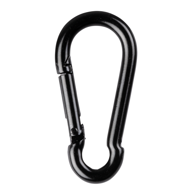 Carabiner 6 x 60 mm - 10 pieces- black