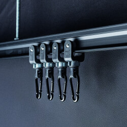 Carabiner 6 x 60 mm - 10 pieces- black