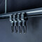 Carabiner 6 x 60 mm - 10 pieces- black