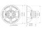 CAN143.00TH 13.5" Coaxial Speaker With Horn, Neodymium, Aluminium Basekt