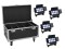Set 4x Multiflood IP 8x10W RGBW Wash + Case